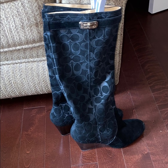 Coach Shoes - Coach logo wedge boots